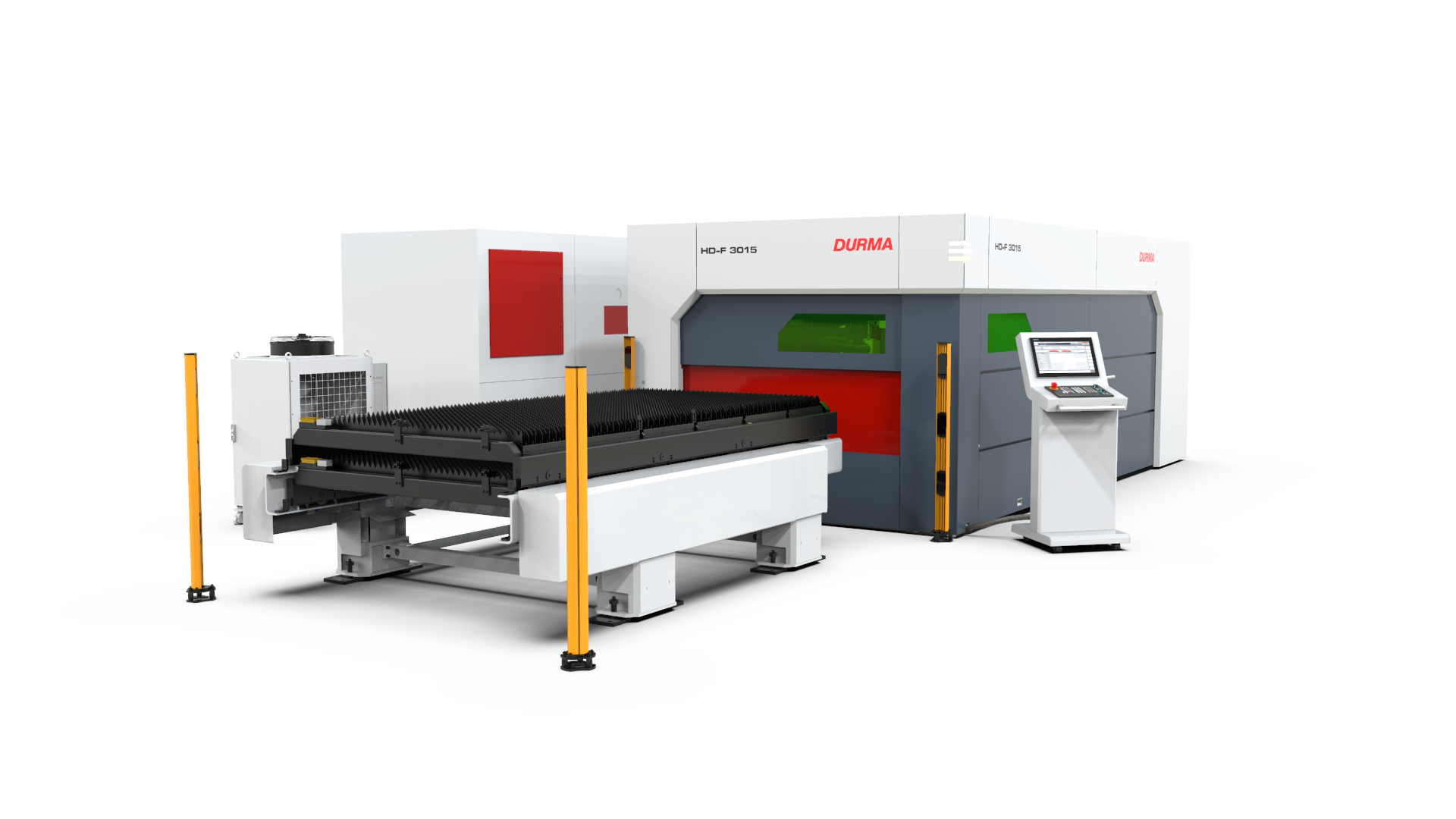 Durmazlar, die erste 15-kW-Faserlaserschneidemaschine.