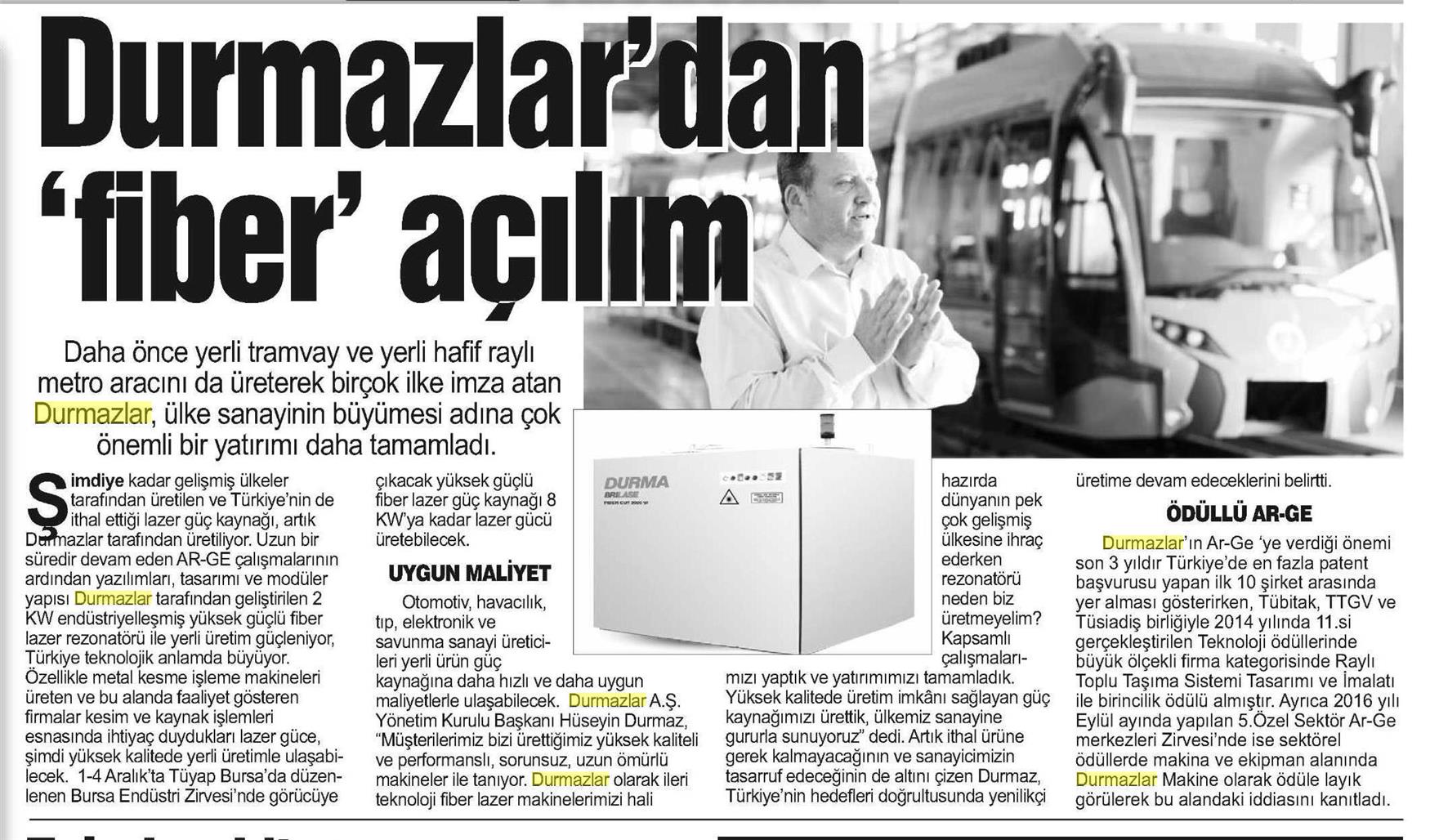 Fiber Expansion from Durmazlar